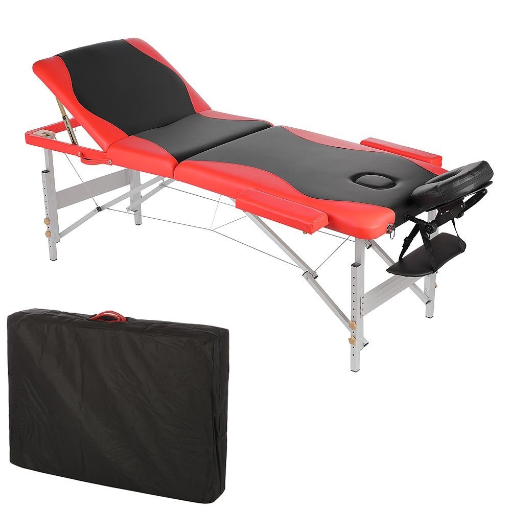 Mucola Massageliege Massageliege 3Zonen Kopfstütze Ergonomisch Leicht Tasche Kosmetikliege (Stück, 1-St., Premium-Liege), Extra dicke Polsterung