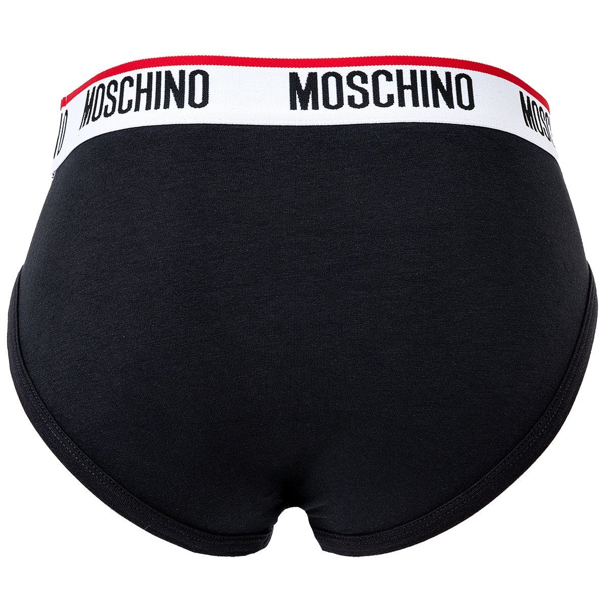 - Schwarz Slip Moschino Slips 3er Unterhose Herren Pack