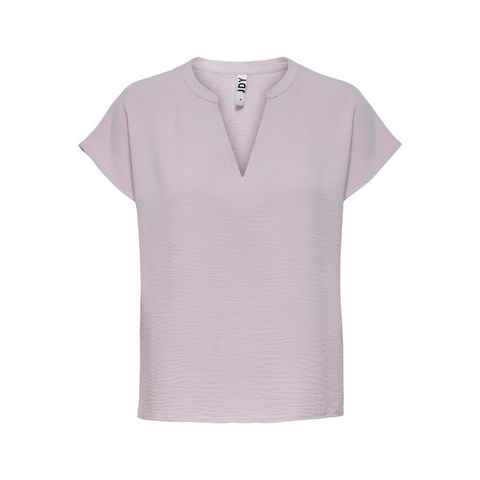 JACQUELINE de YONG Blusenshirt Einfarbige Kurzarm Bluse V-Ausschnitt Blusenshirt Blouse JDYLION (1-tlg) 3986 in Lila