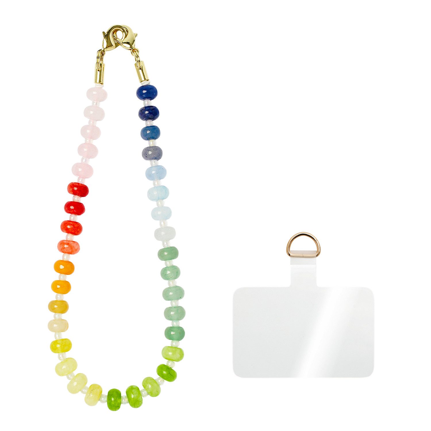 Refttenw Handykette Handyanhänger,Perlen Handykette Kurz,Handyband,Handyschmuck