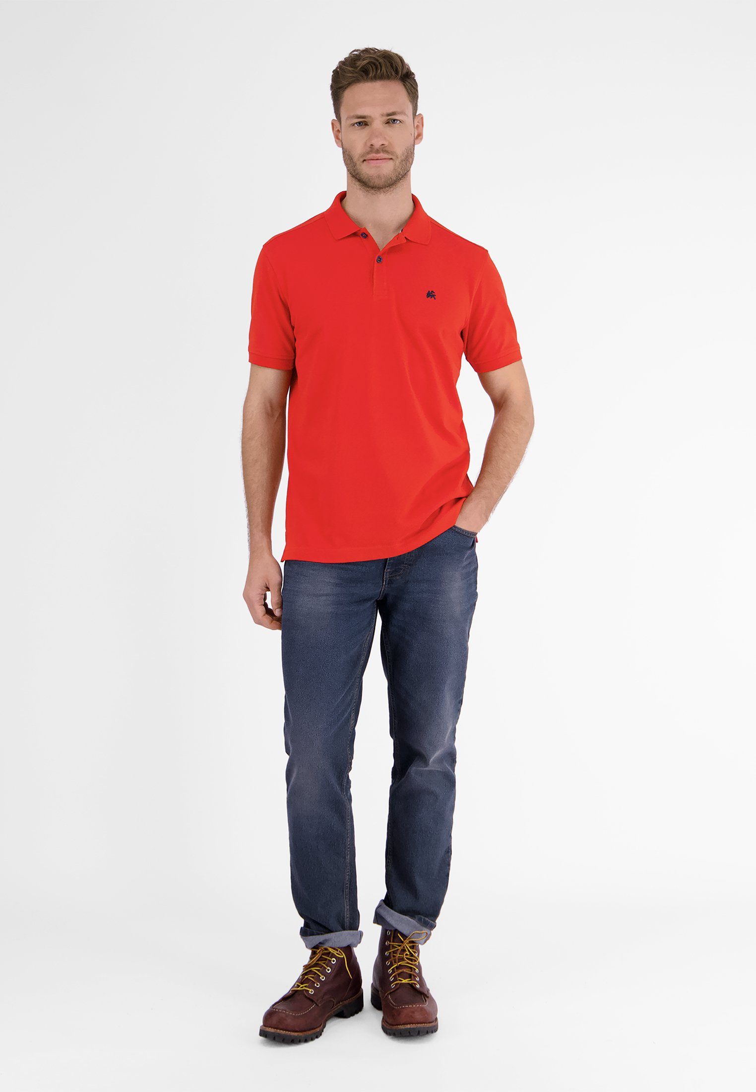 LERROS Poloshirt vielen Polo-Shirt in LAVA LERROS Farben RED Basic