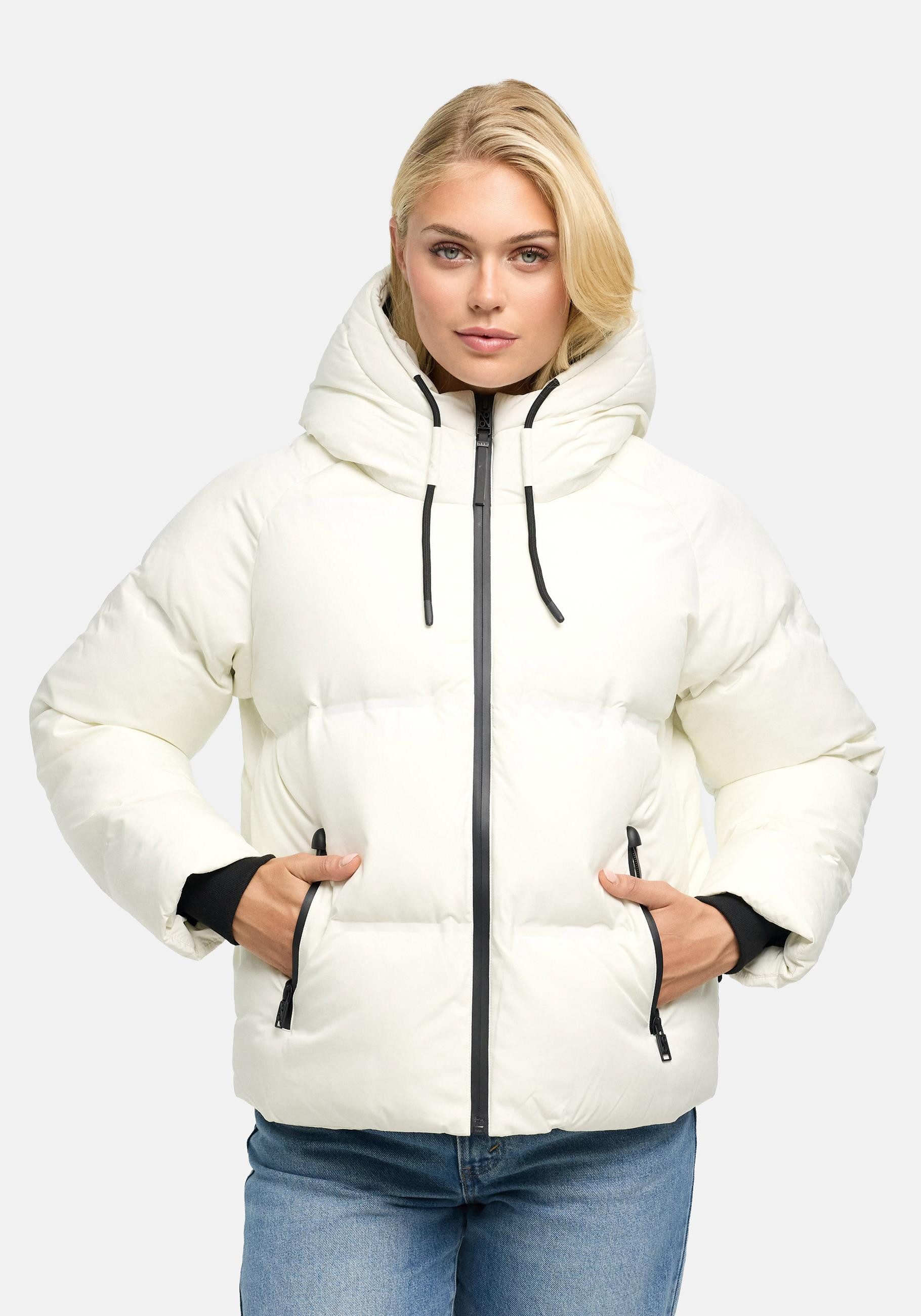 Navahoo Winterjacke Petit-Puffy 14 Damen Jacke mit verschweißter Steppung