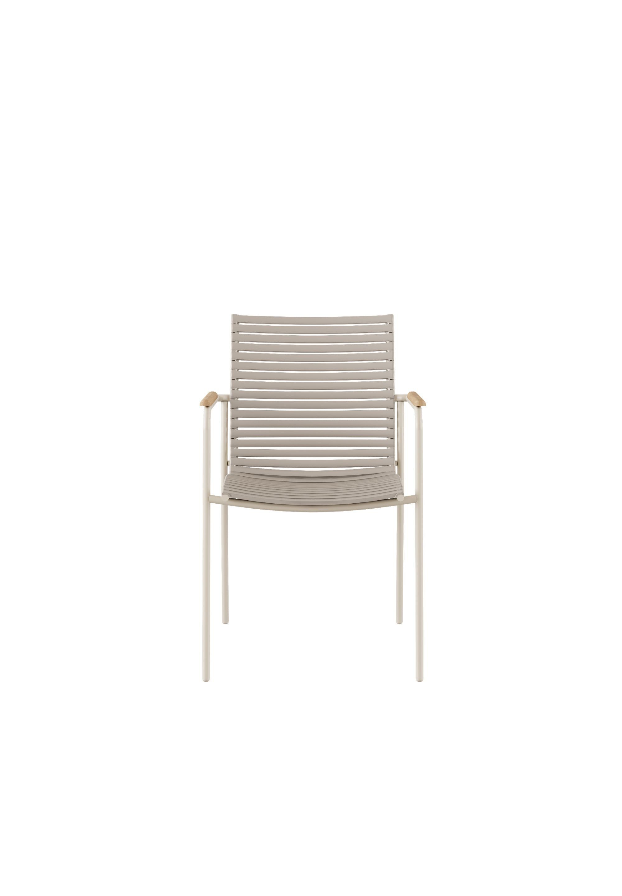 Cinas Garten-Essgruppe Mood, (3-tlg), Balkontisch Set, rostfreies Aluminium, Teakholz, Skandinavisch, Garten