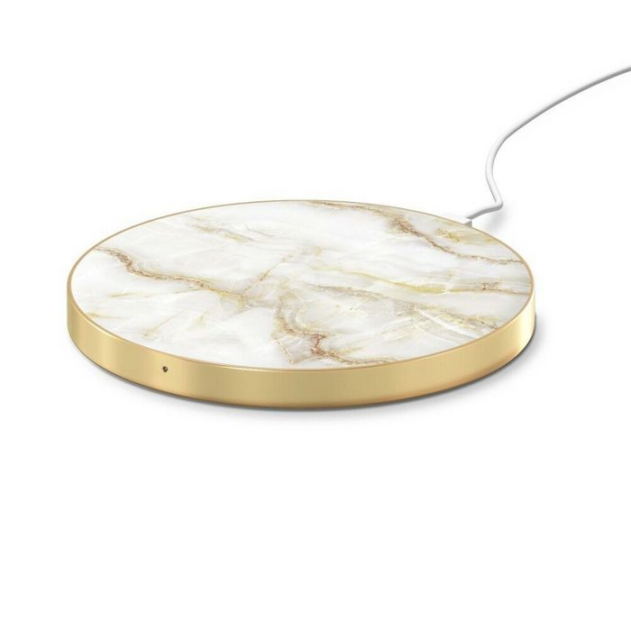 iDeal of Sweden of Sweden kabelloses Qi-Ladegerät Golden Pearl Marble Schnellladung 10 W Ladestation