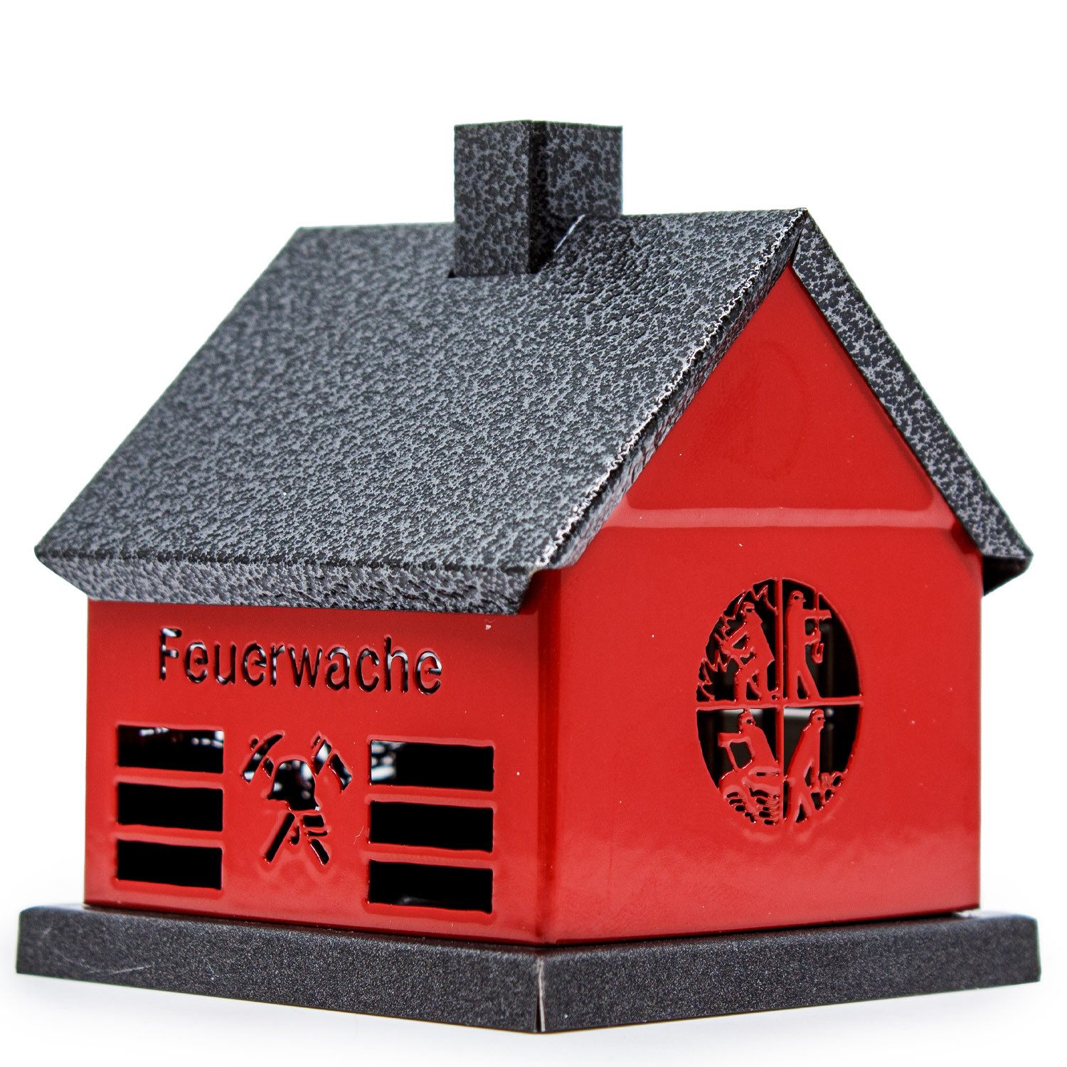 Landshop24 Räucherhaus Metall Original Räucherhaus, "Feuerwache", Sammlerstück 2025, Original Erzgebirge