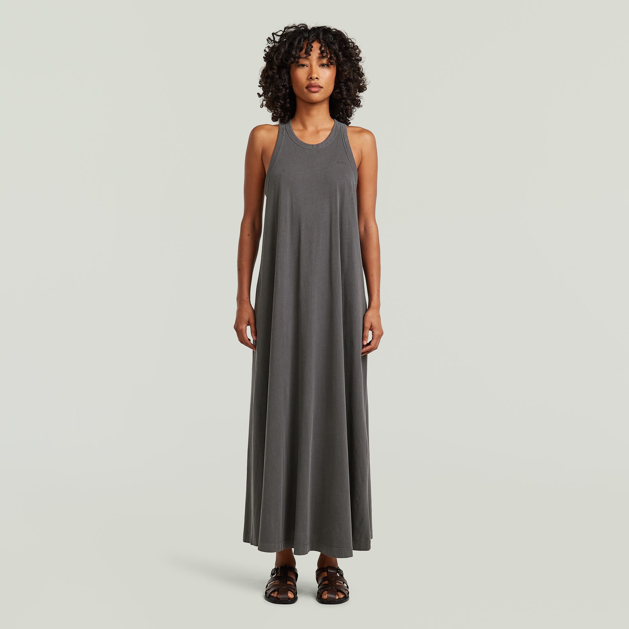 G-STAR Maxikleid Washed Tank Maxi Dress wmn mit Racerback, Baumwolle