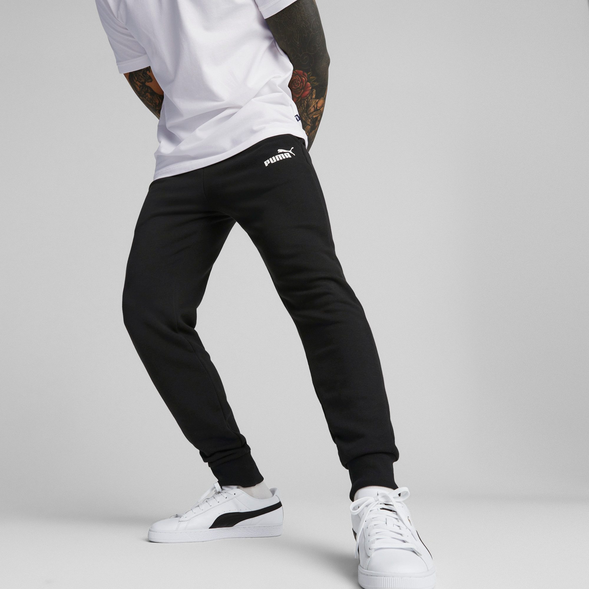 PUMA Trainingshose ESS LOGO PANTS TR CL Jogginghose, French Terry Qualität