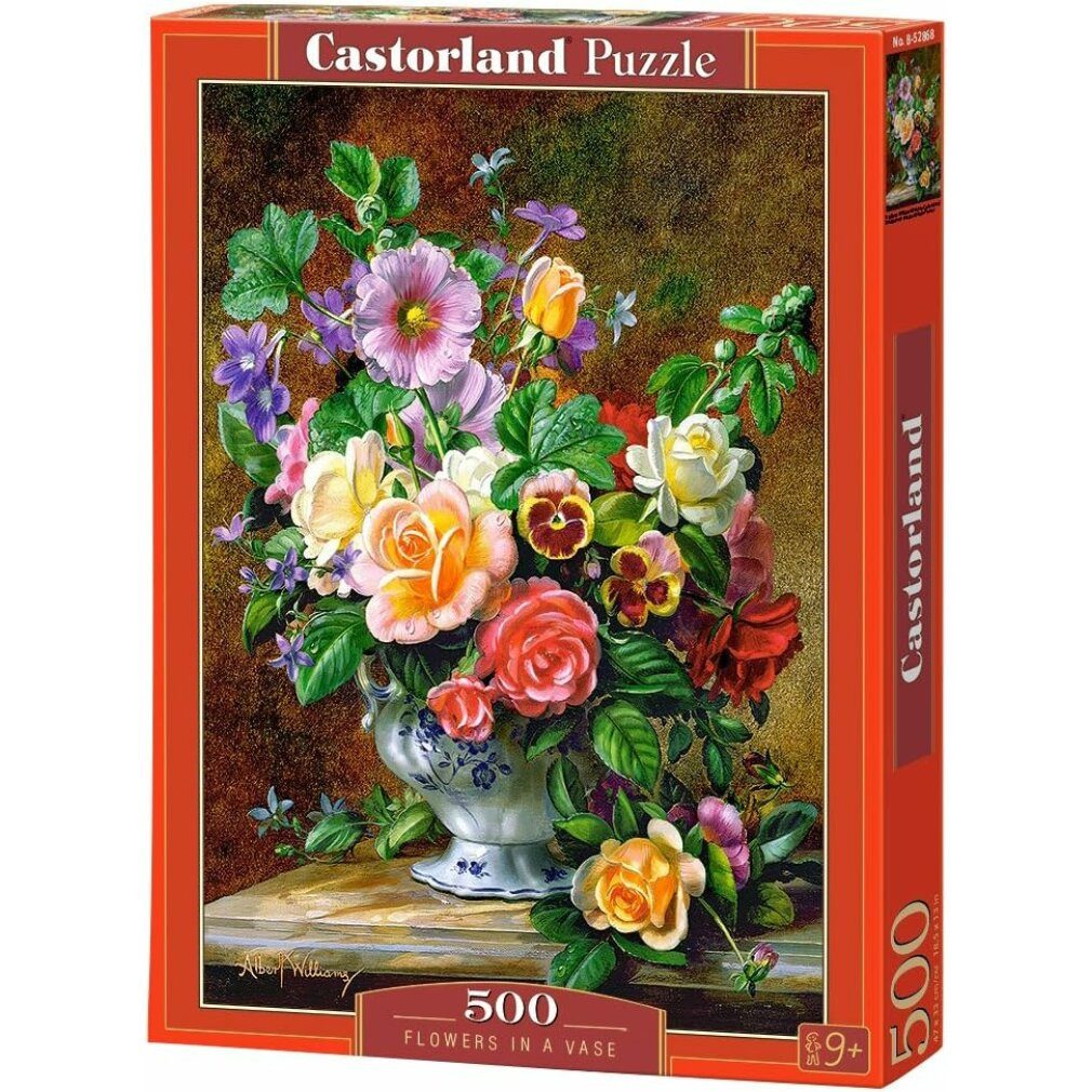 Castorland Puzzle Puzzle Blumen in einer Vase 500 Teile, Puzzleteile