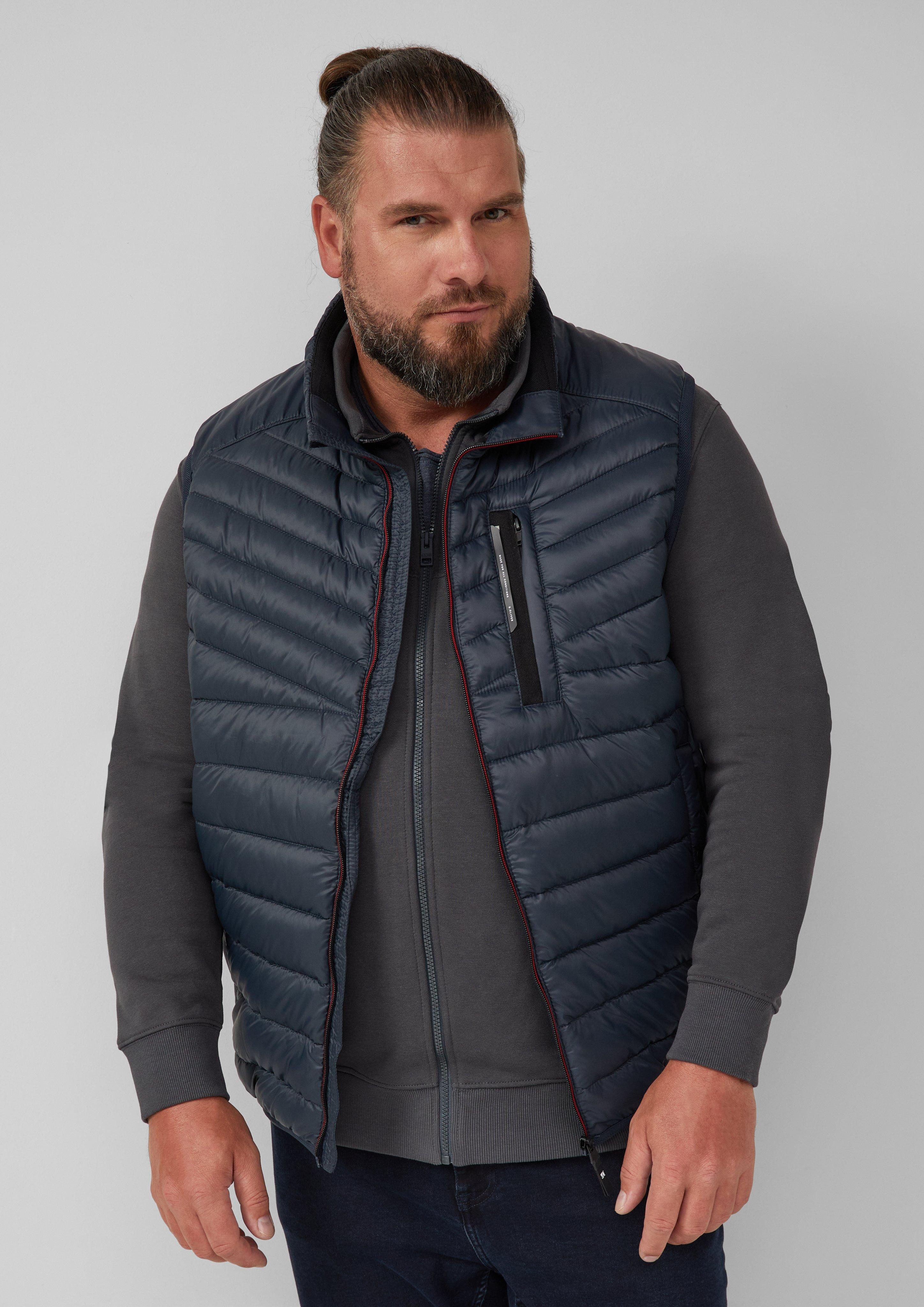 Funktionsweste Leichte Steppweste mit sportiven Kontrastdetails