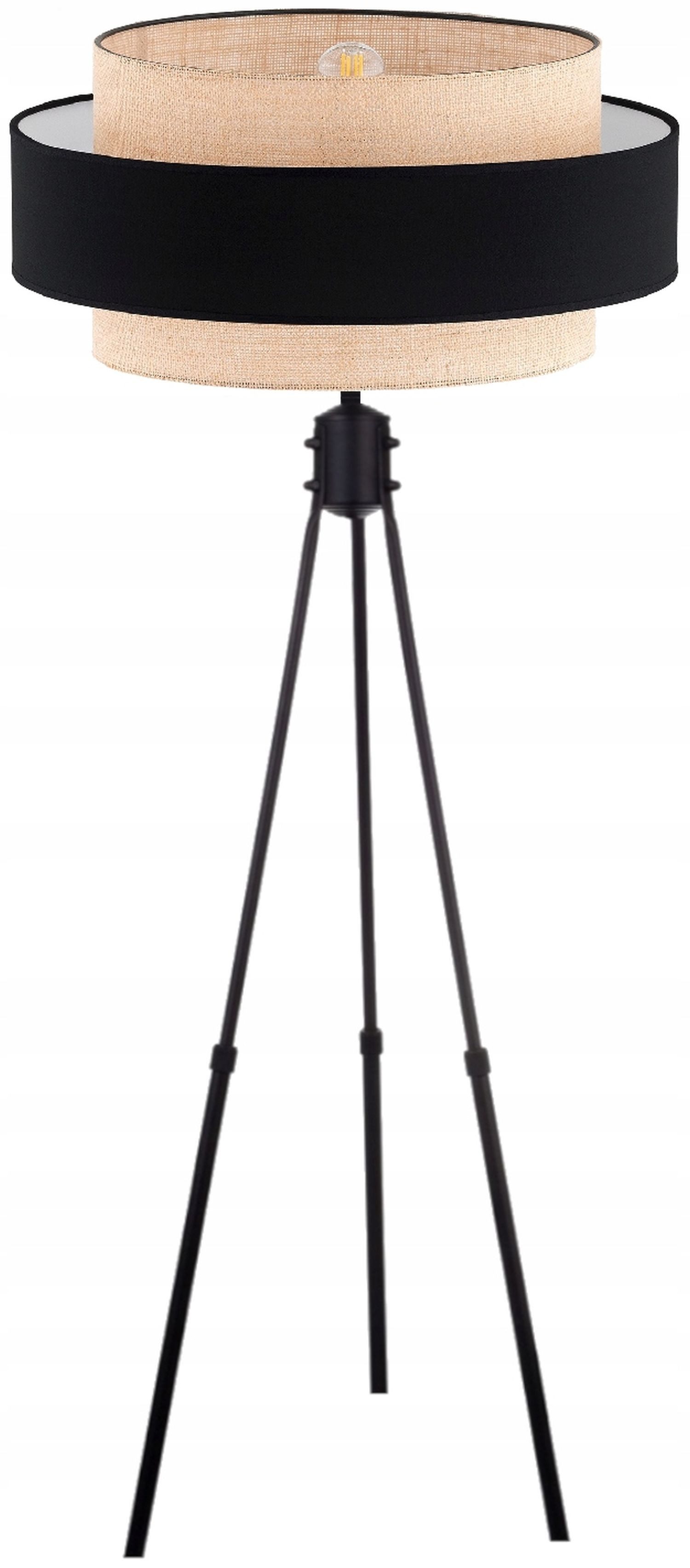 Licht-Erlebnisse Stehlampe NOEMI, ohne Leuchtmittel, 150 cm Tripod E27 rund Modern