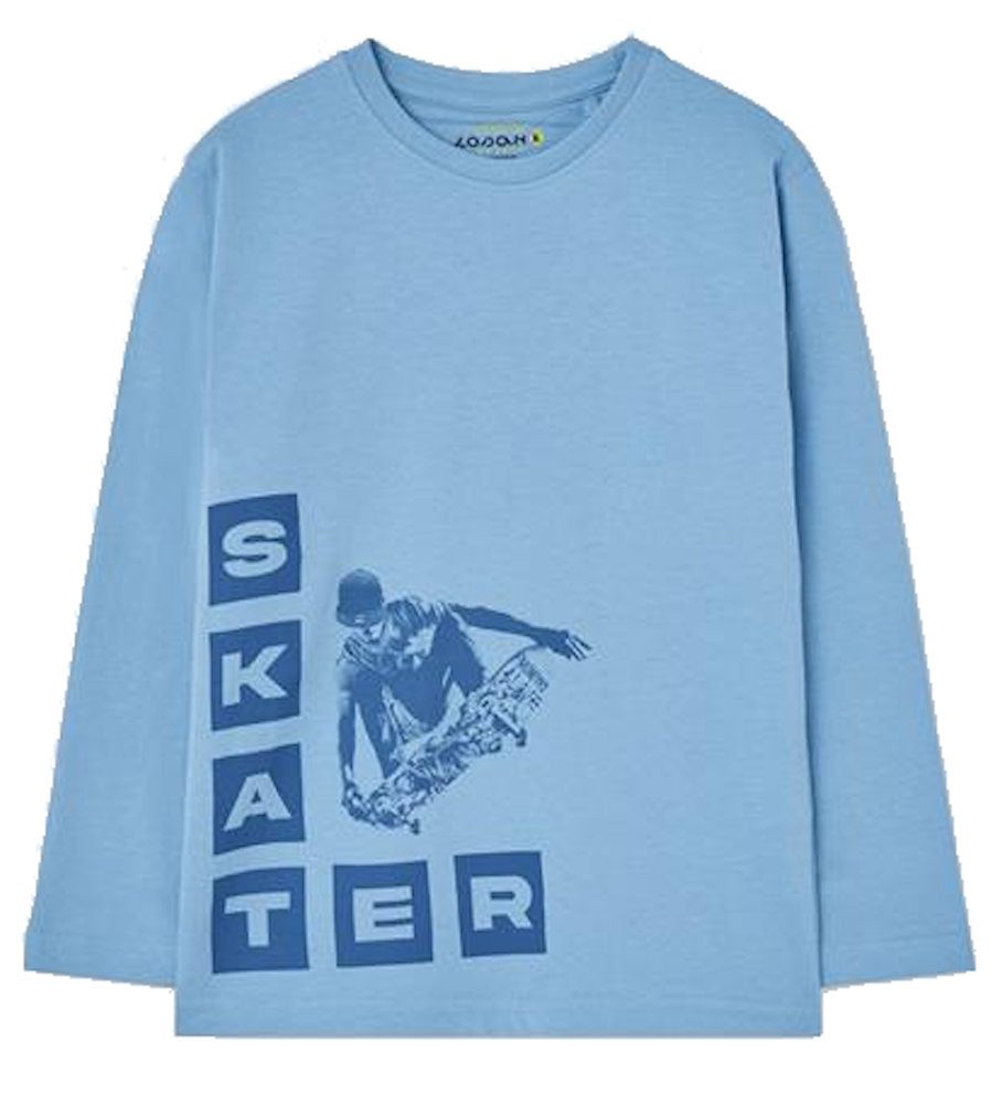 LOSAN Langarmshirt Losan Jungen Langarmshirt Skater light blue (1-tlg)