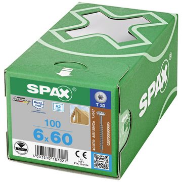 SPAX Schraube SPAX 251010803005 Tellerschrauben 8 mm 300 mm T-Profil Stahl gehär