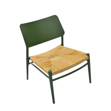 XDeer Gartenlounge-Set Gartenmöbel-Set 2-Sitzer, Ein Couchtisch und zwei Stühle, Kissen Rattan-Stroh,wasserdicht und korrosionsbeständig