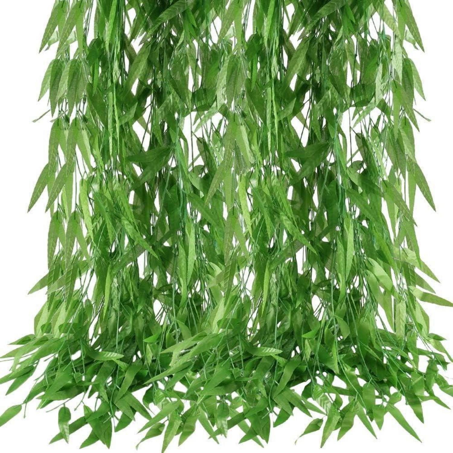 Kunstgirlande Efeu Girlande Künstlich 50Stk 2.1m Grün, LuxusKollektion, Höhe 8 cm