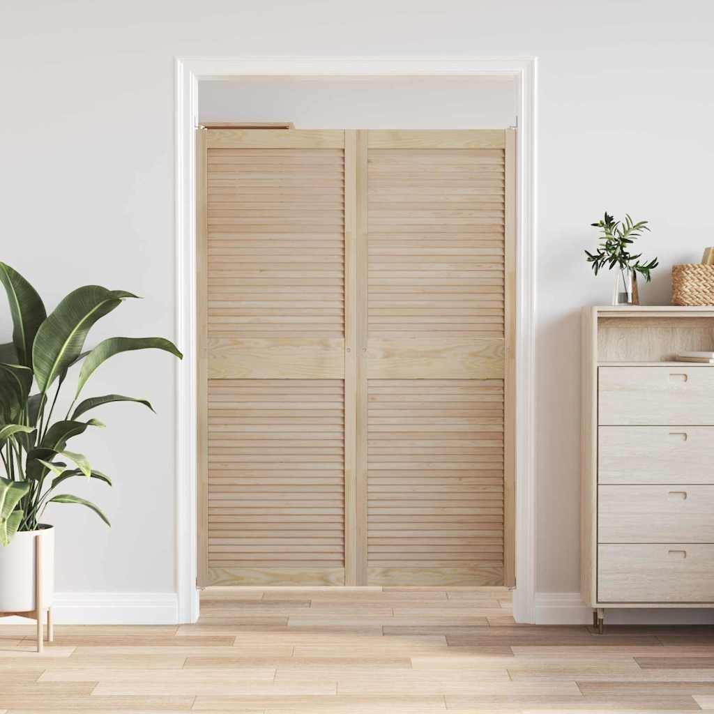 vidaXL Schranktür Schranktür mit Tür 2 Stk. Natur 170 x 2,1 x 59,5 cm (2 St)