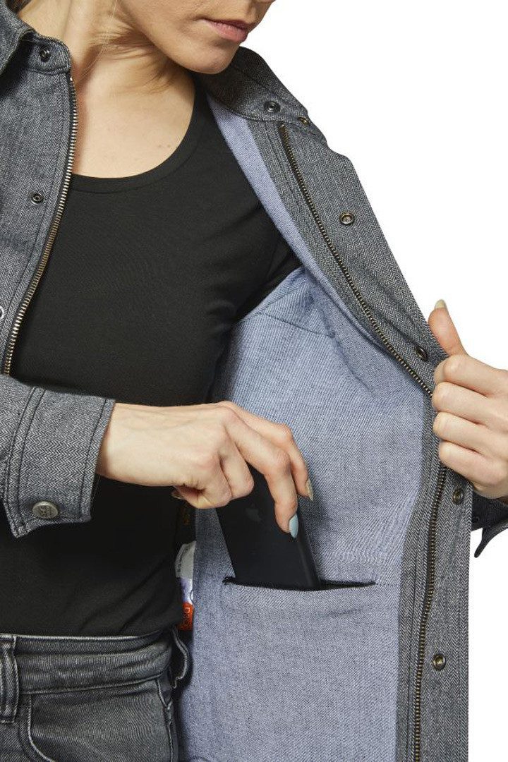 Rokker Motorradjacke Boston Rider Damen Motorrad Hemd