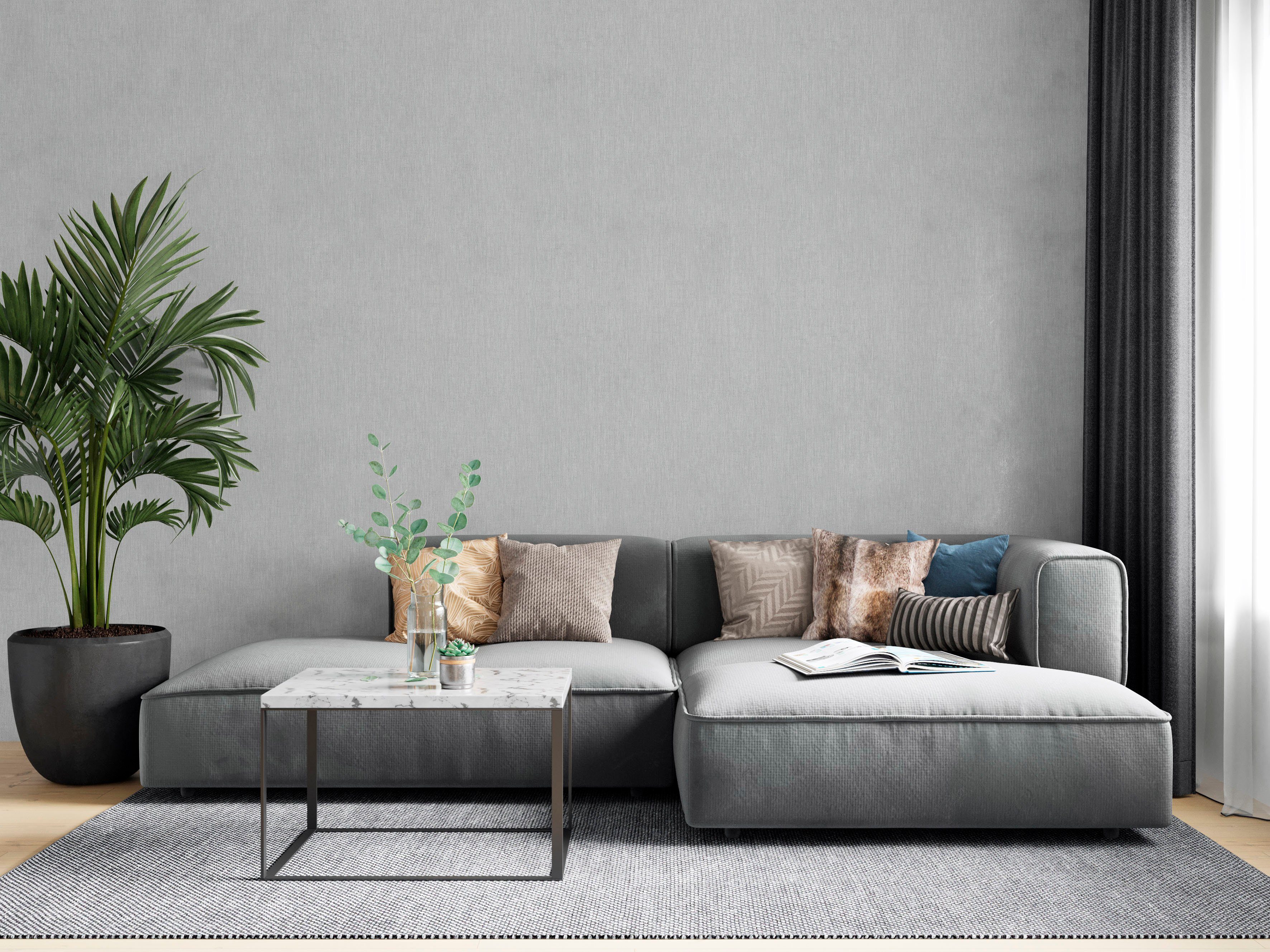 Marburg Vliestapete Finesse, geprägt, matt, moderne Tapete für Wohnzimmer Schlafzimmer Küche – Bild 4 von 5