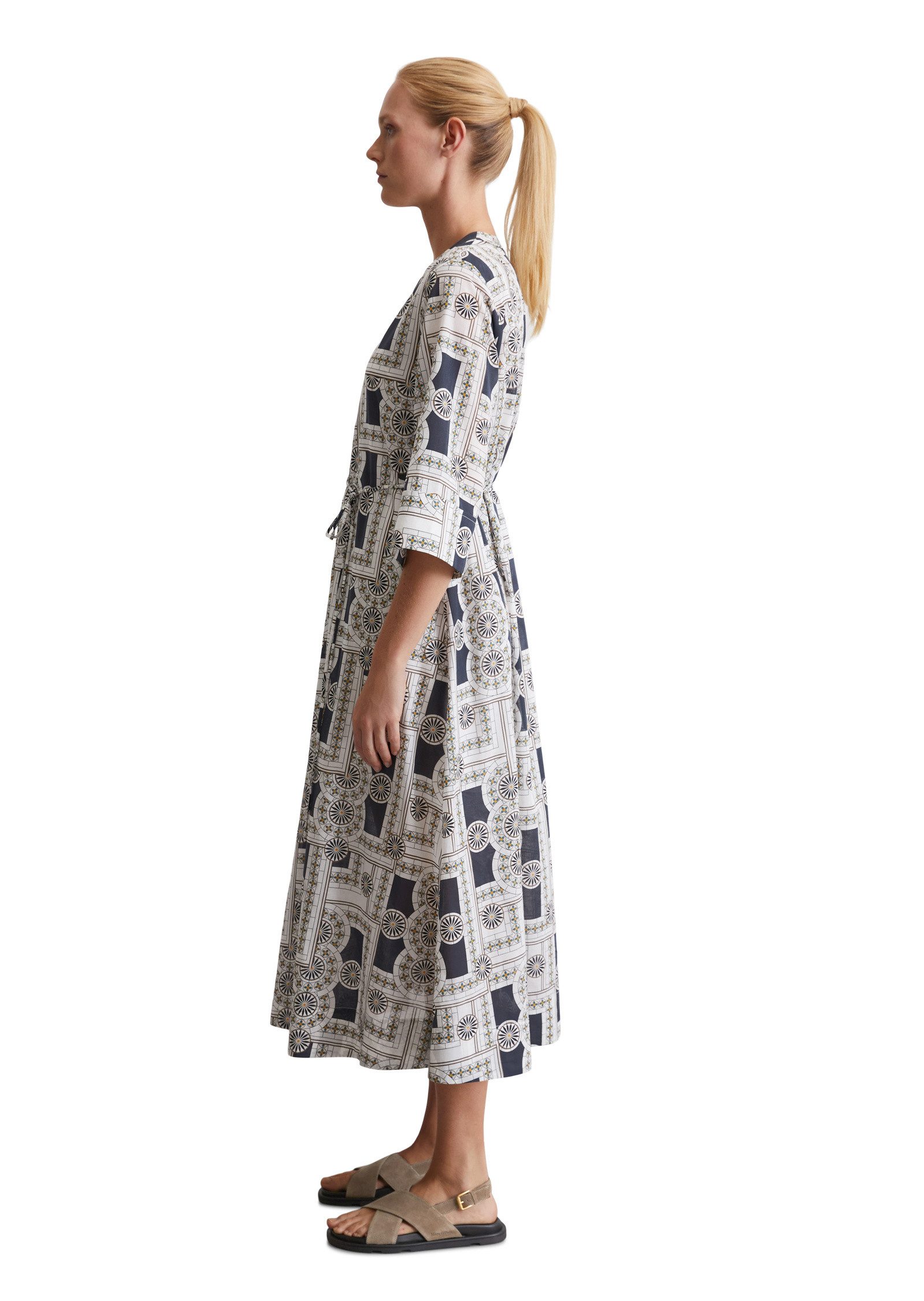Marc O'Polo Maxikleid aus leichtem Baumwoll-Voile günstig online kaufen