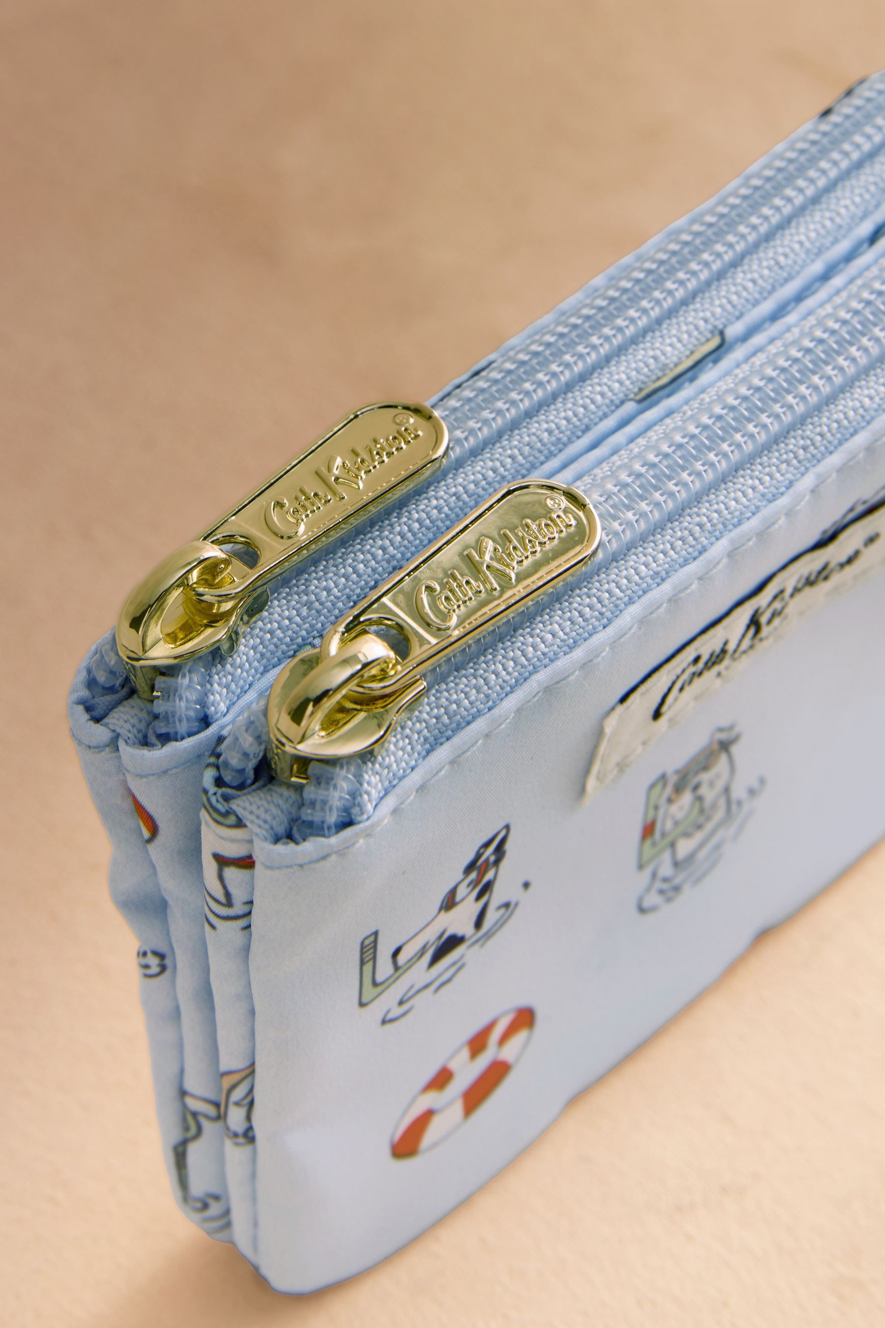 Cath Kidston Geldbörse Cath Kidston Täschchen mit Doppelreißverschluss (1-tlg)