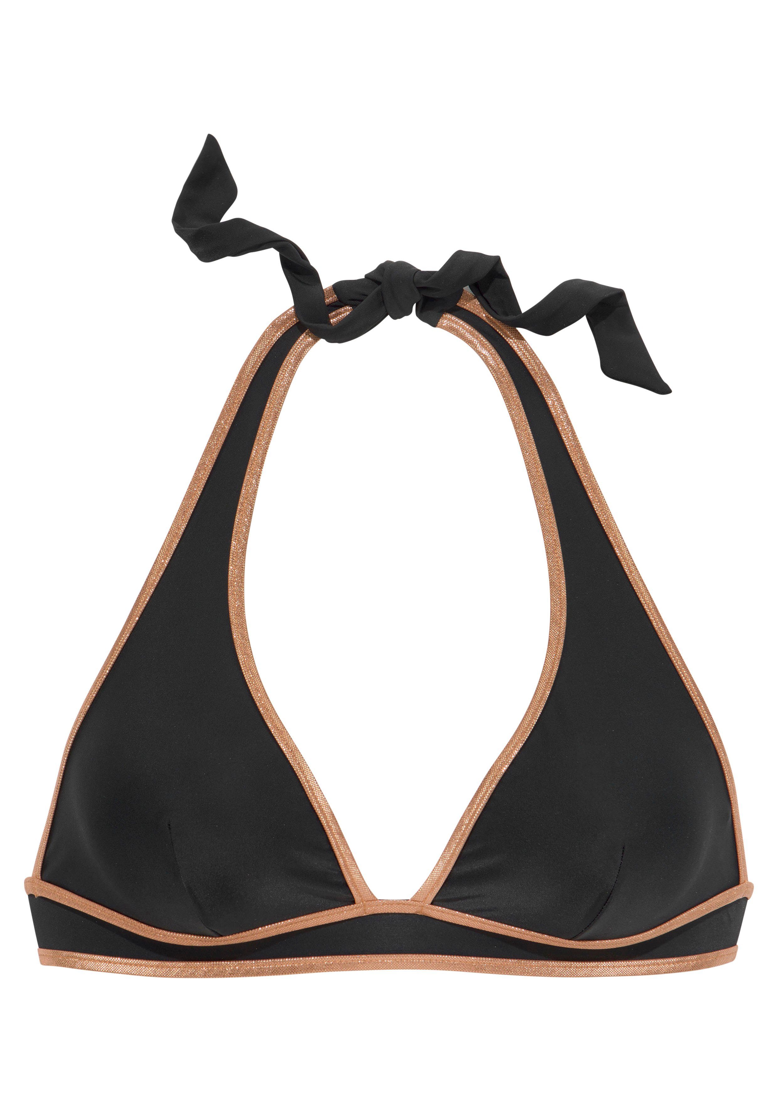 Bruno Banani Triangel-Bikini-Top Milano, mit kupferfarbener günstig online kaufen