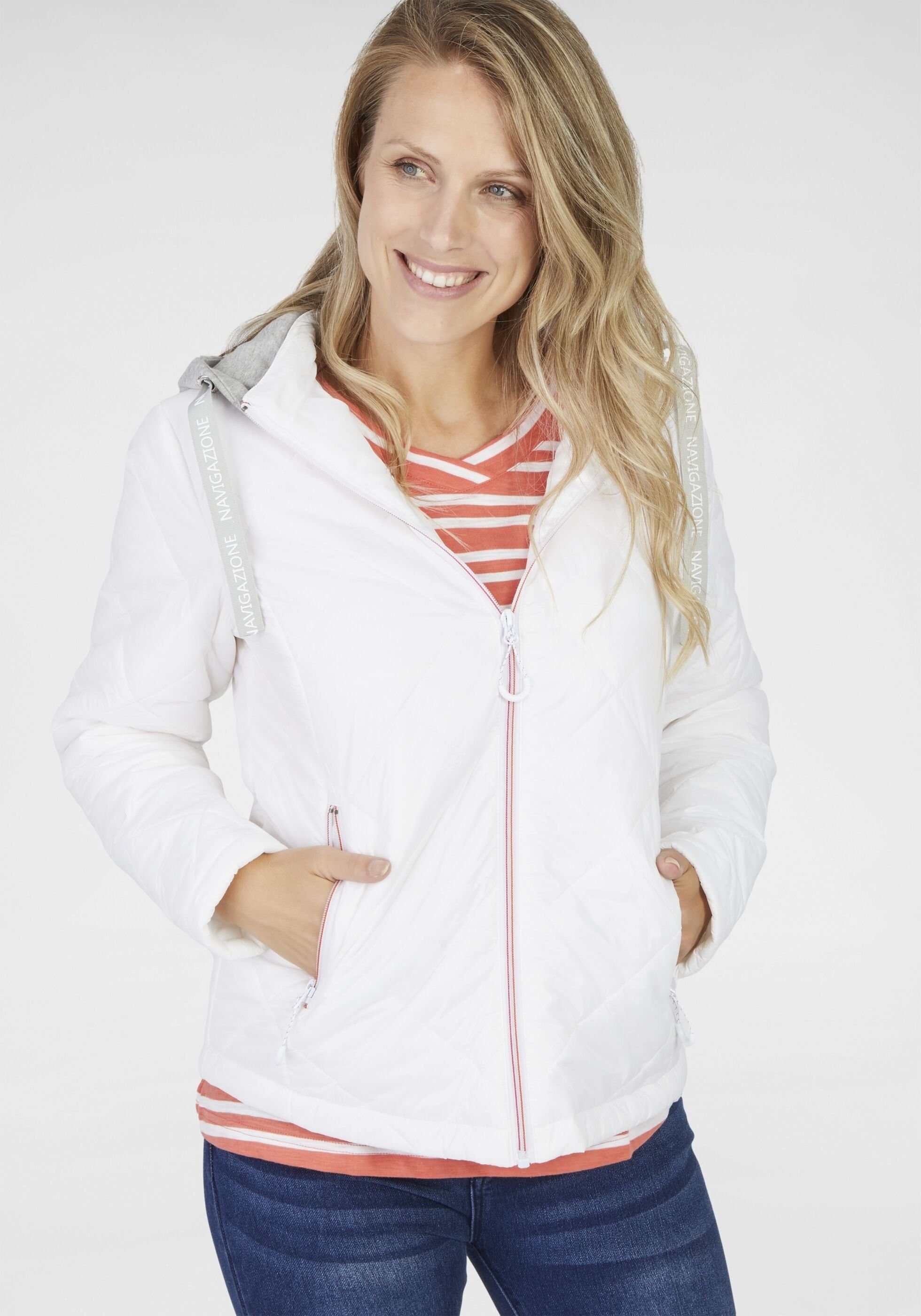 NAVIGAZIONE Outdoorjacke (1-St) mit Abnehmbare Kapuze
