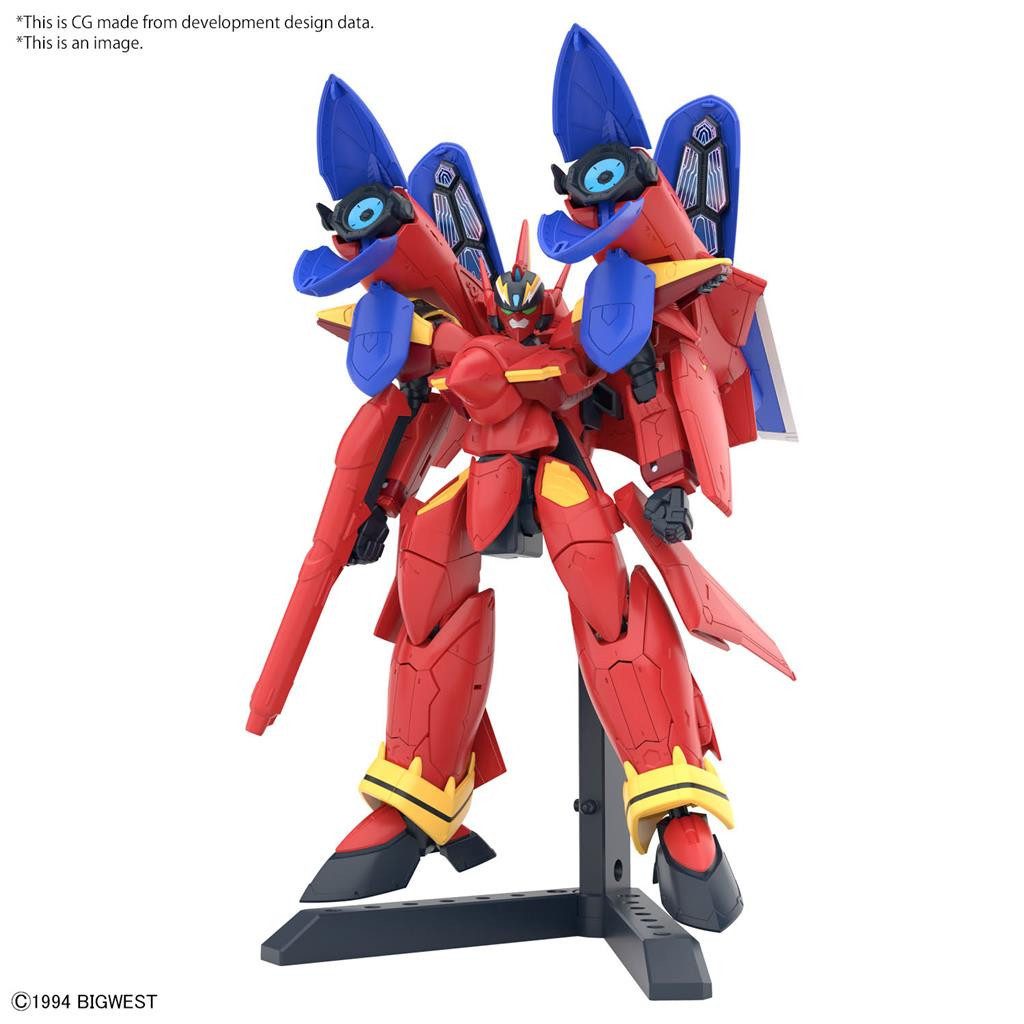 Bandai Modellbausatz HG 1/100 VF-19 CUSTOM FIRE VALKYRIE WITH SOUND BOOSTER, Maßstab 1/100