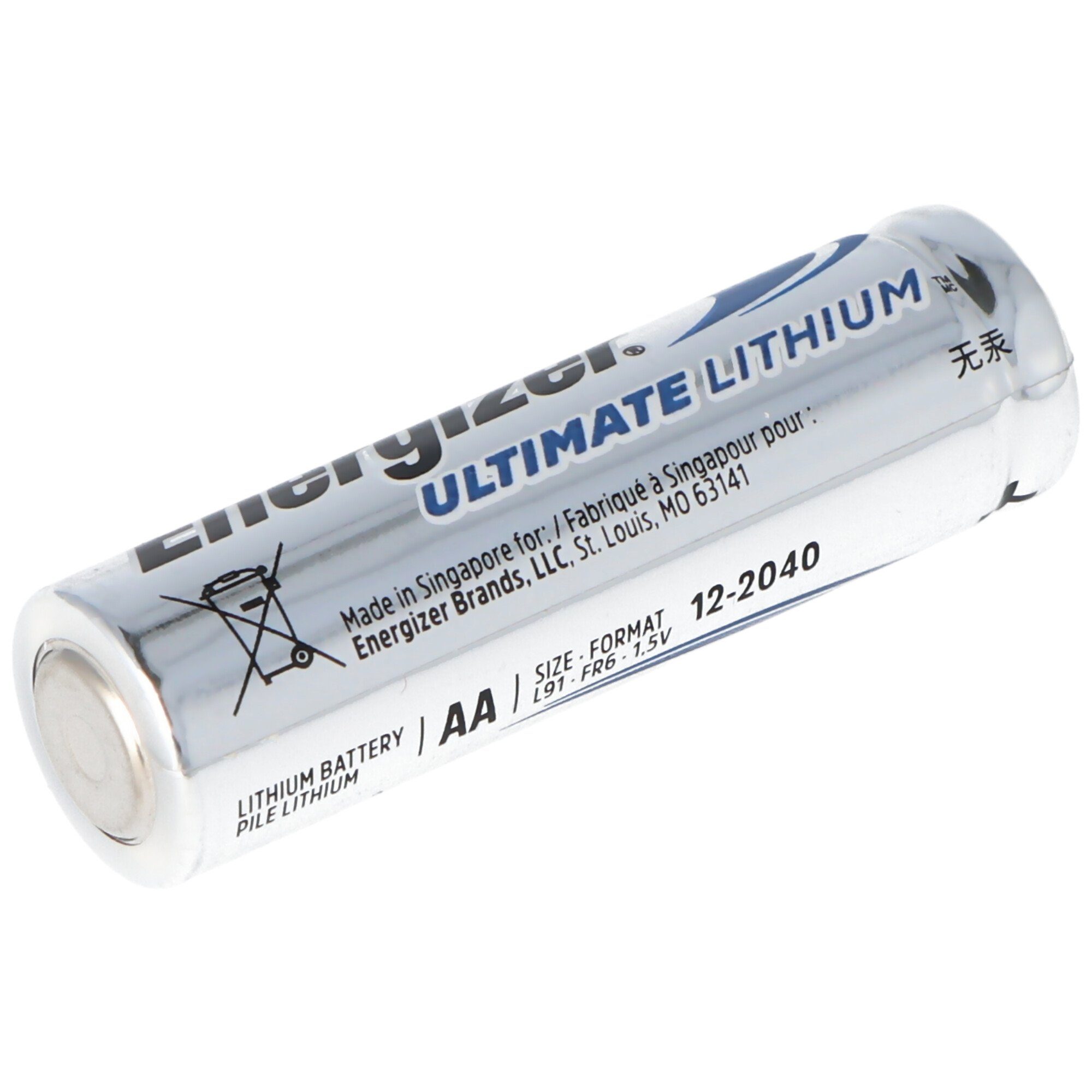 Fotobatterie, (1,5 L91 2er 3000mAh Blister Batterie V) 1,5 Lithium Energizer Volt, AA Energizer