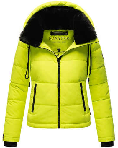 Navahoo Steppjacke Mit Liebe XIV Warme gesteppte Damen Winterjacke mit kuscheligem Kragen