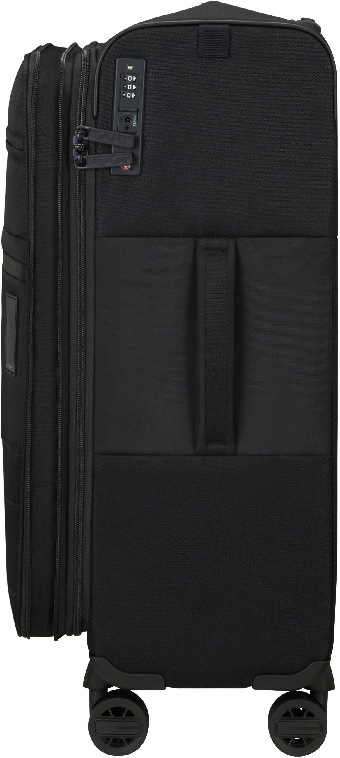 black, Vacay, mit Samsonite 4 66 Weichgepäck-Trolley Volumenerweiterung Rollen, cm,