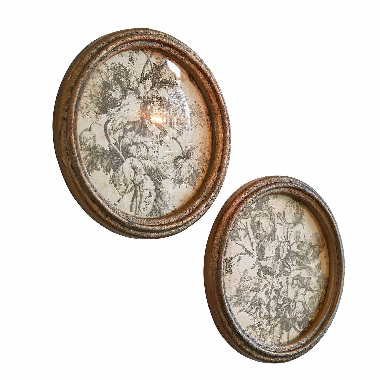 Mirabeau Wanddekoobjekt Bild 2er Set Phaurette antikgold günstig online kaufen