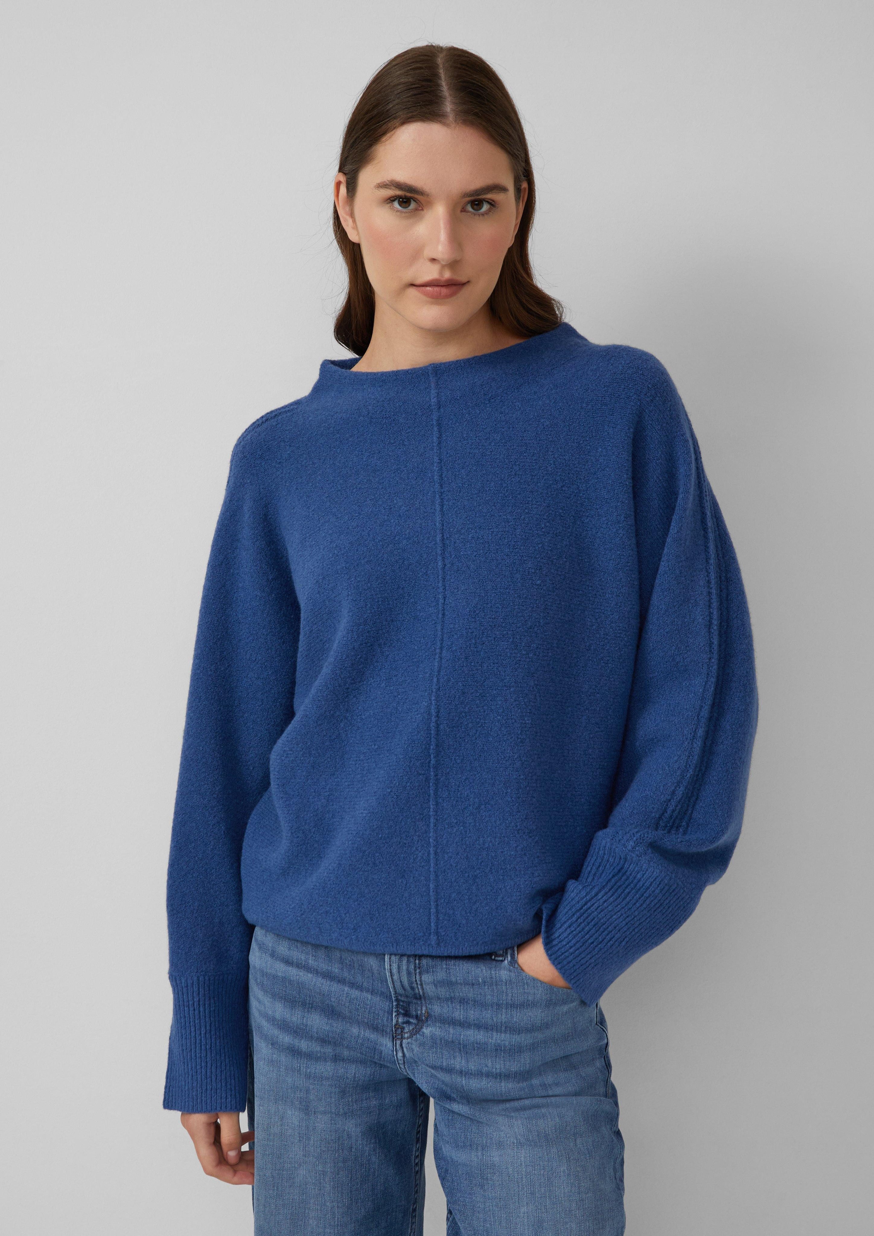 s.Oliver Strickpullover Strickpullover mit Stehkragen und günstig online kaufen