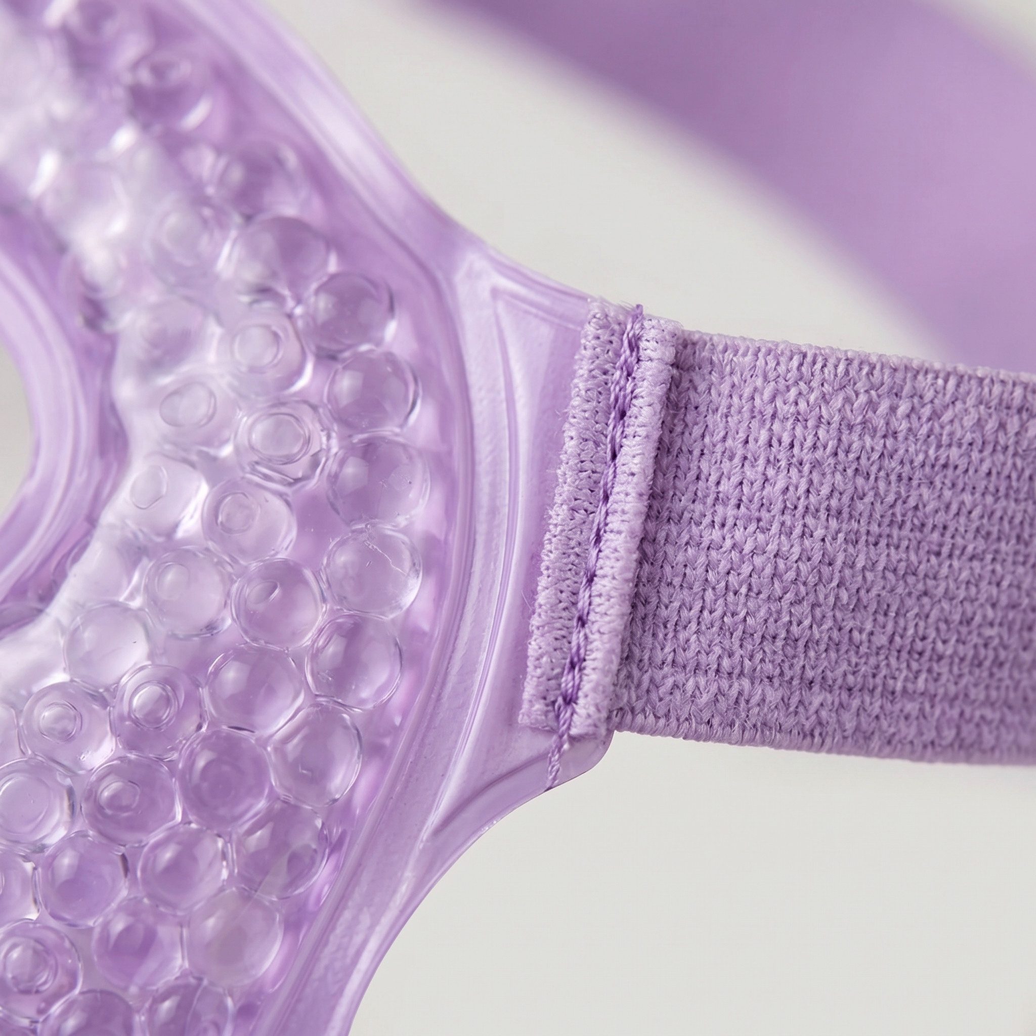 H-basics Schlafmaske Gel Kühlmaske warm kalt wiederverwendbar Lila, Kalt- und Warm-Anwendung