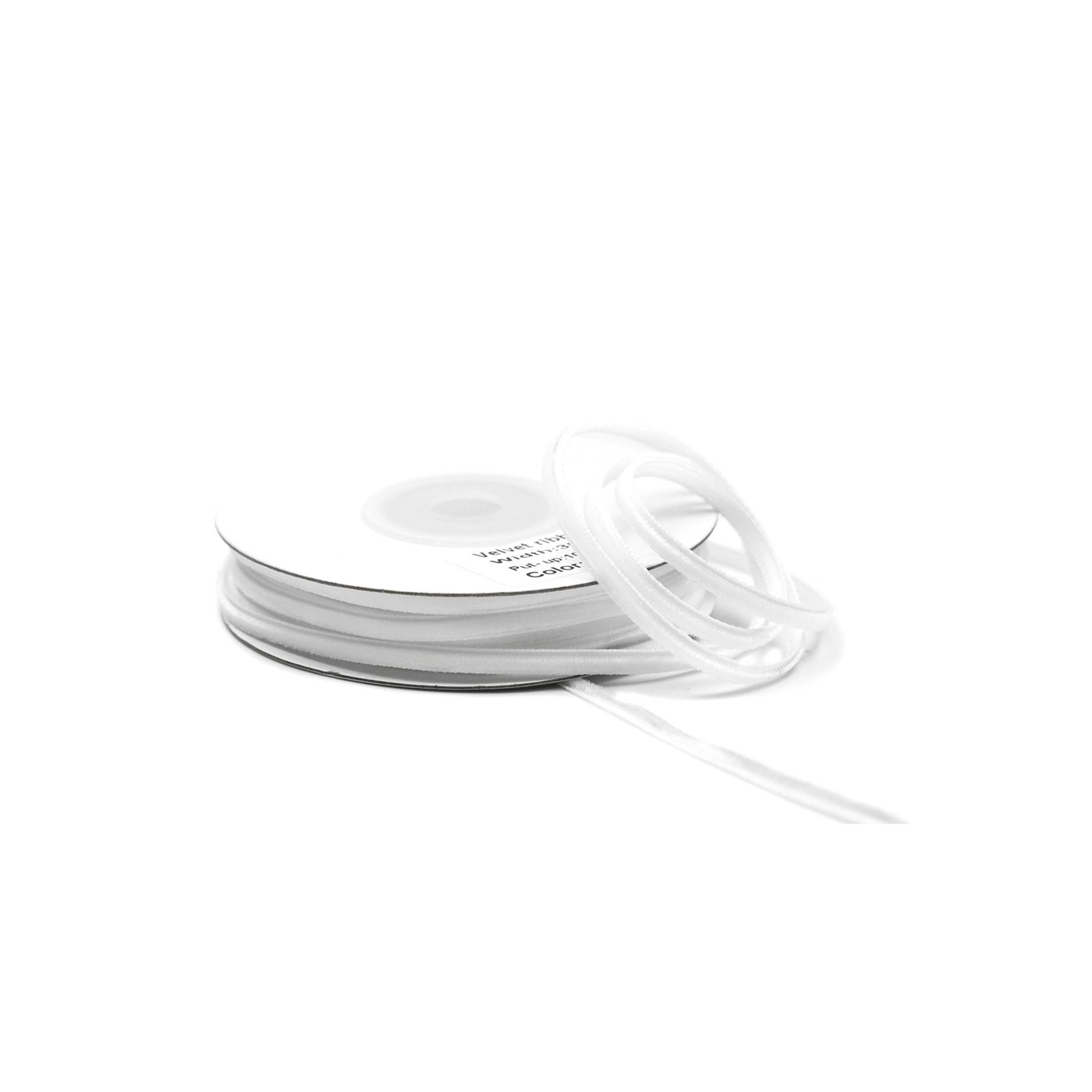 Samtband 10mm Breit Cremefarben - 10 Meter Band Für Bastelprojekte