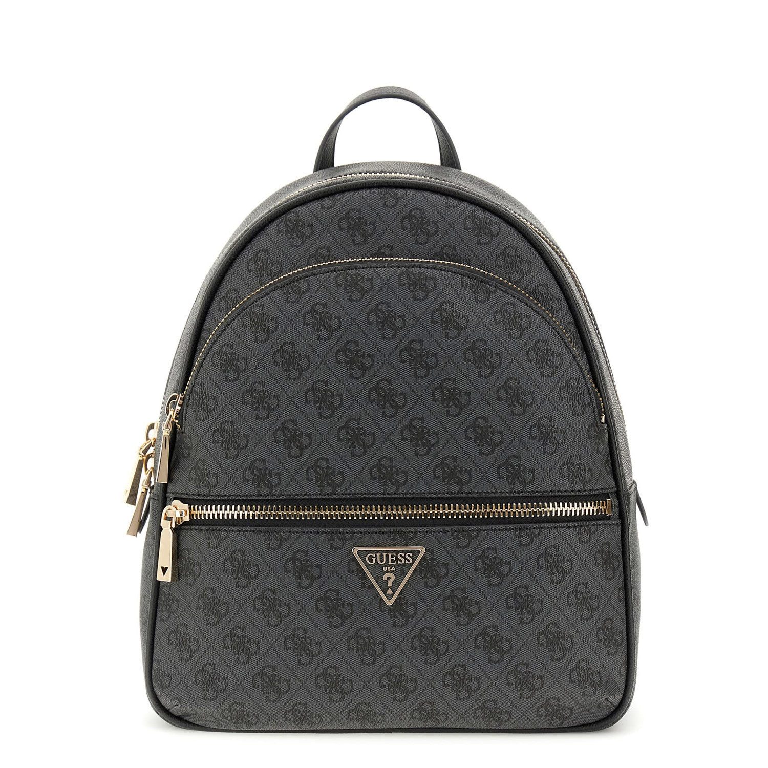 Guess Freizeitrucksack GUESS Cityrucksack Manhattan II Coal Logo (1-tlg)