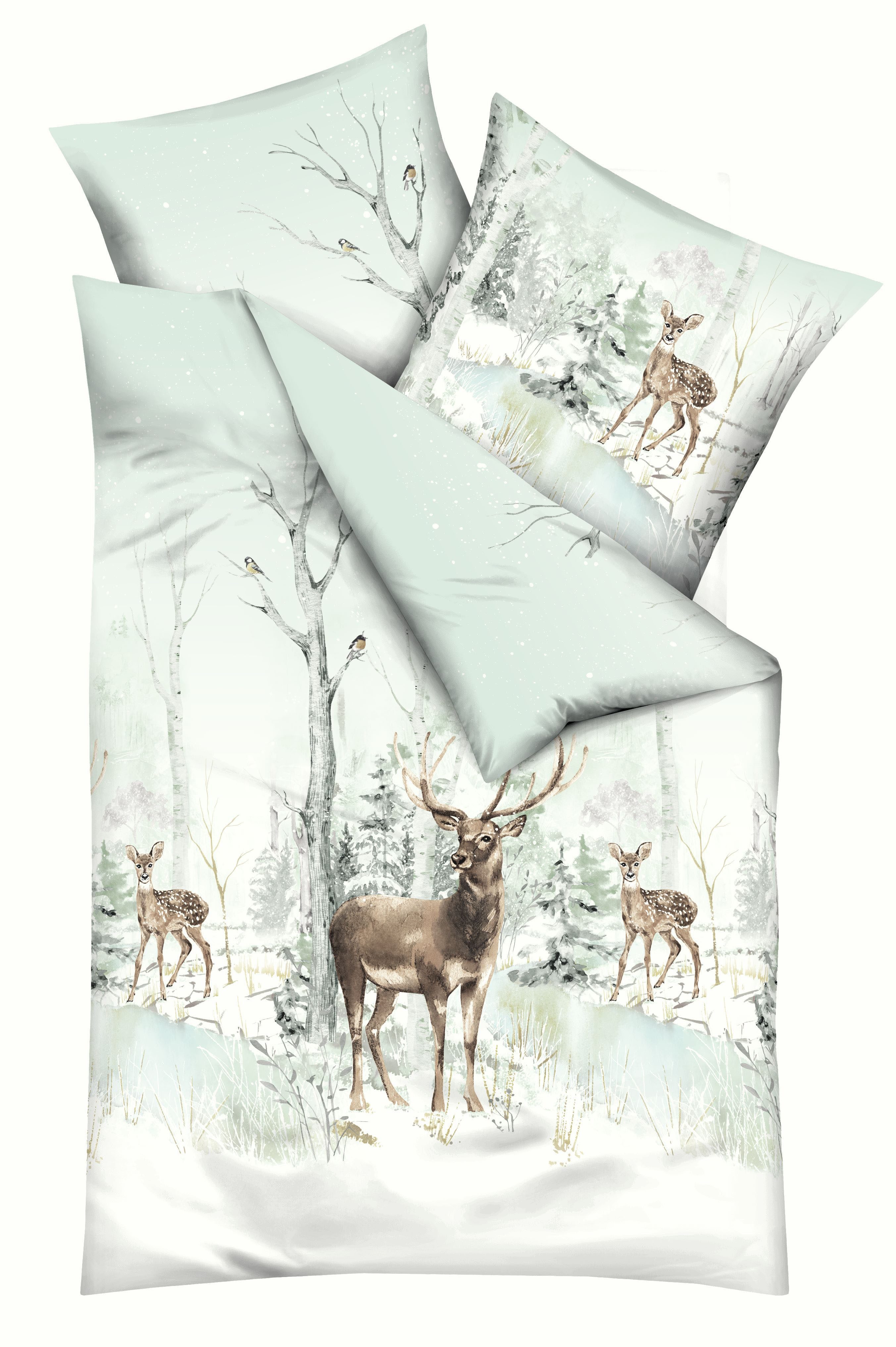 Kaeppel Bettwäsche Peaceful, Feinbiber, 2 teilig, günstig online kaufen