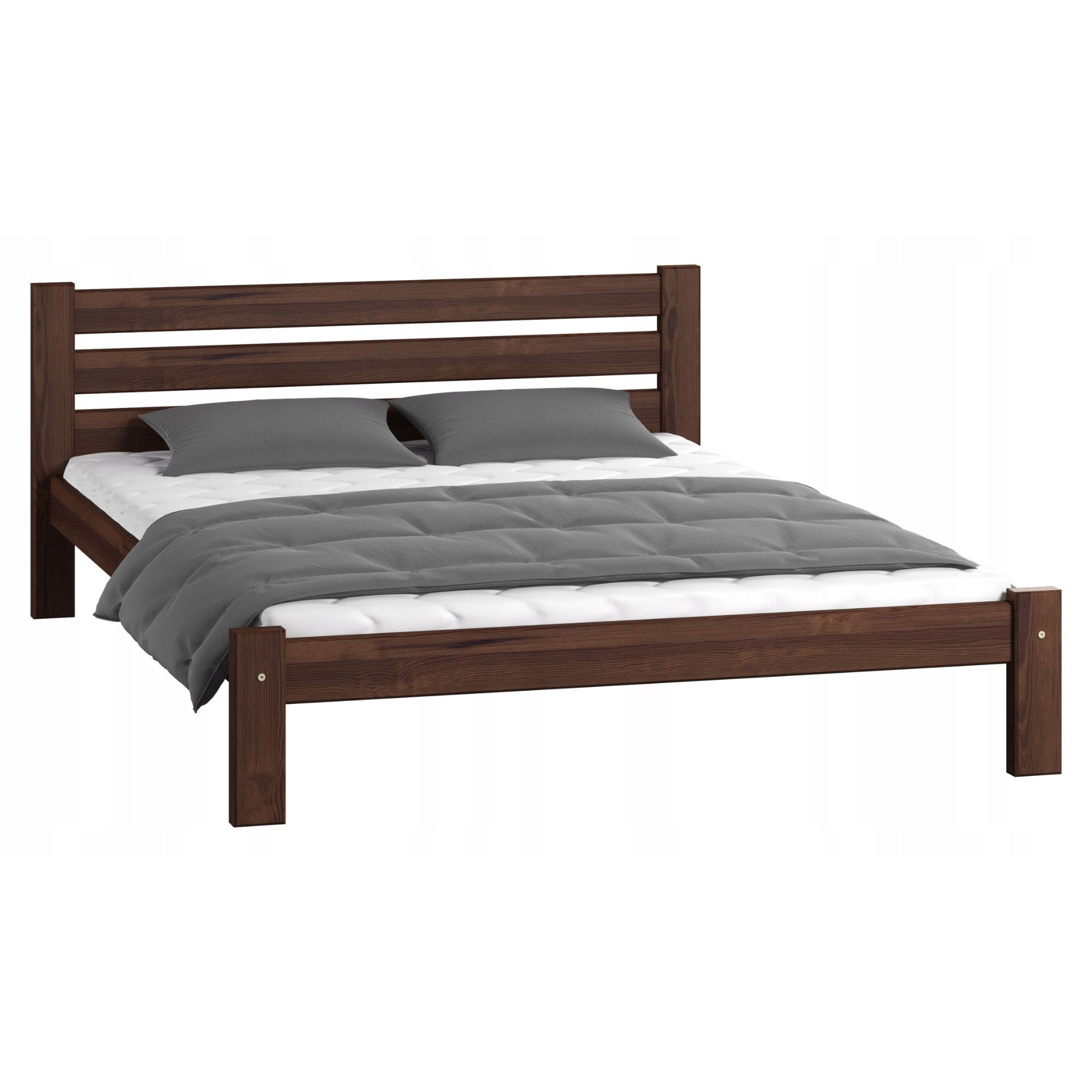 Home Collective Holzbett Einzelbett Massivholz Bett mit Massive Bettbeine & günstig online kaufen