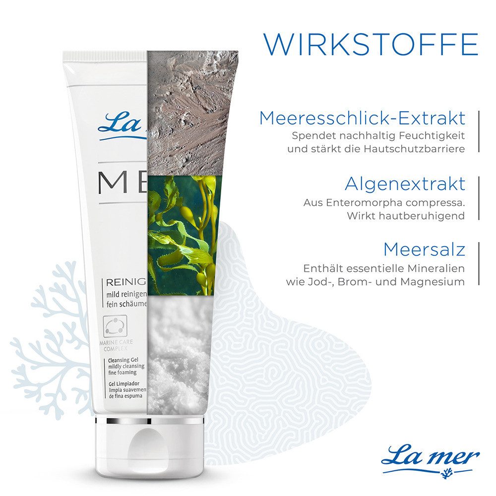 La mer Gesichtspflege Med Reinigungsgel – mildes Reinigungsgel für empfindliche Haut, Sanfte Reinigung, pH-hautneutral, ideal bei Sensibilität