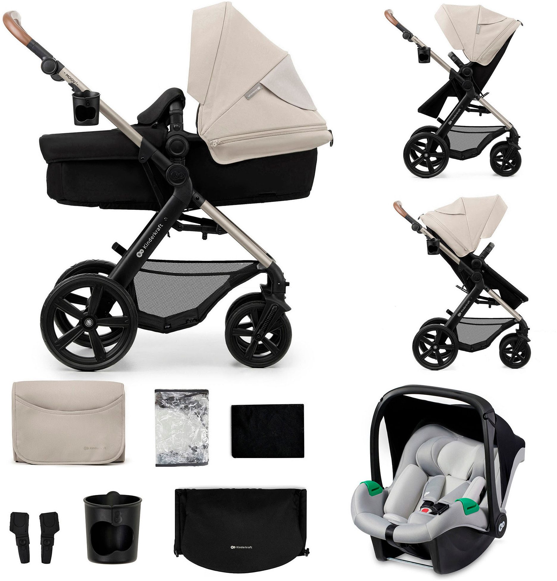Kombi-Kinderwagen MOOV 2 3IN1