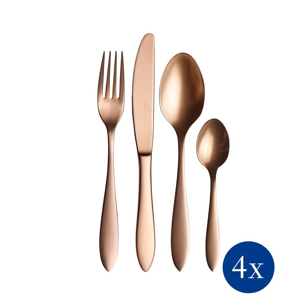 Villeroy & Boch Besteck-Set Manufacture Cutlery Tafelbesteck 16tlg. (16-tlg), 4 Personen, Edelstahl