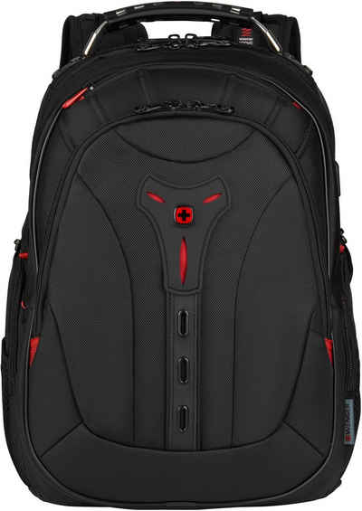 Wenger Laptoprucksack Pegasus Deluxe, schwarz, für Laptops bis 16 Zoll inkl. USB-Schleuse