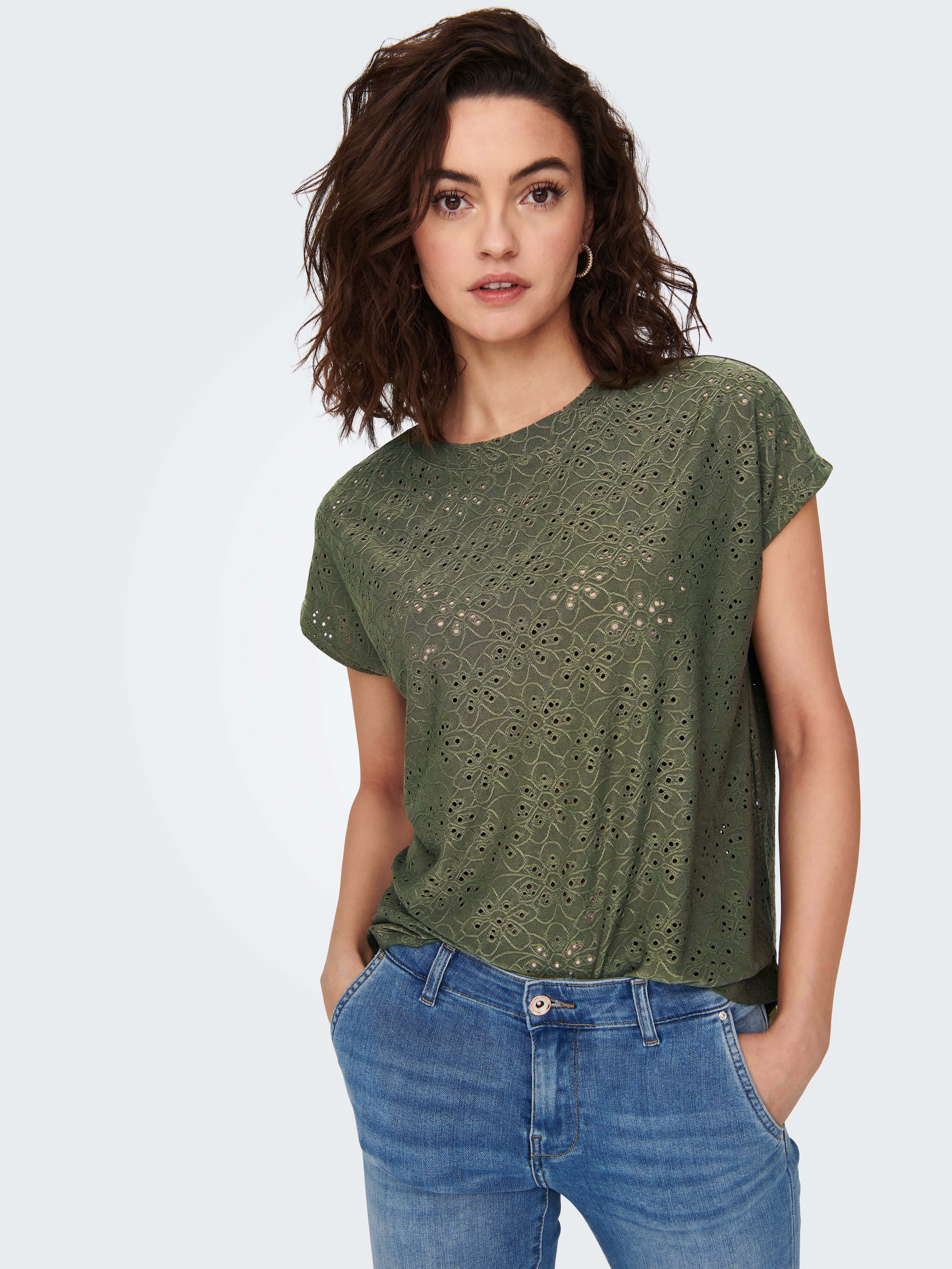 ONLY Kurzarmshirt ONLSMILLA LIFE S/S TOP JRS NOOS regular fit, modisch, Sin günstig online kaufen