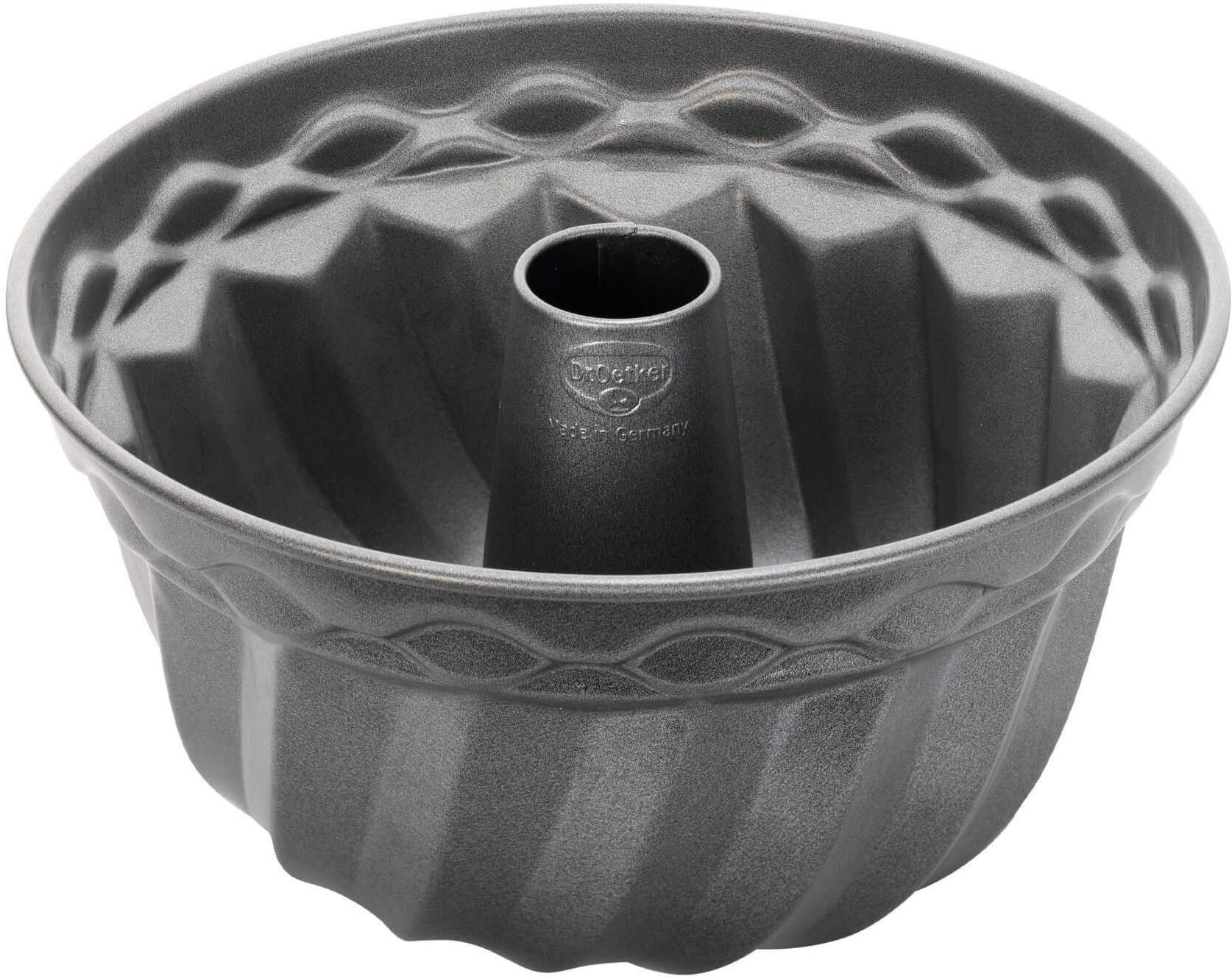 Dr. Oetker Küchenhelfer Gugelhupfform Back-Harmonie, Ø 24 cm, Backform aus Stahlblech, mit keramisch verstärkter Antihaftbeschichtung, Made in Germany