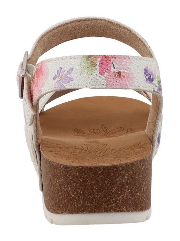Mustang Shoes Magnolia Sandalette Riemchensandale, Sommerschuh mit modischem Druck