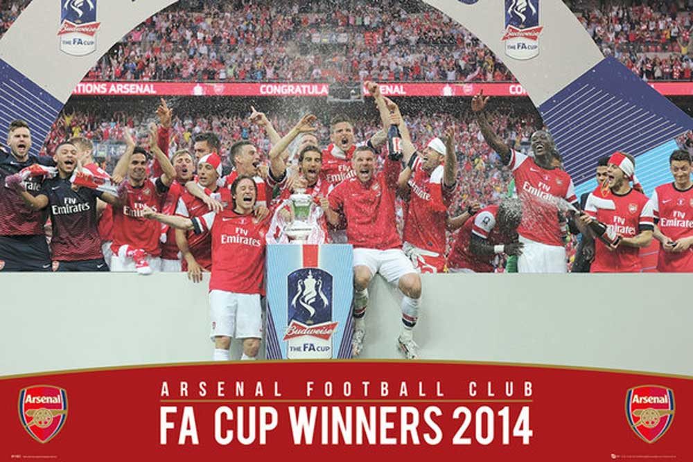 Poster Fußball - Poster - Arsenal - FA Cup Winners 13/14
