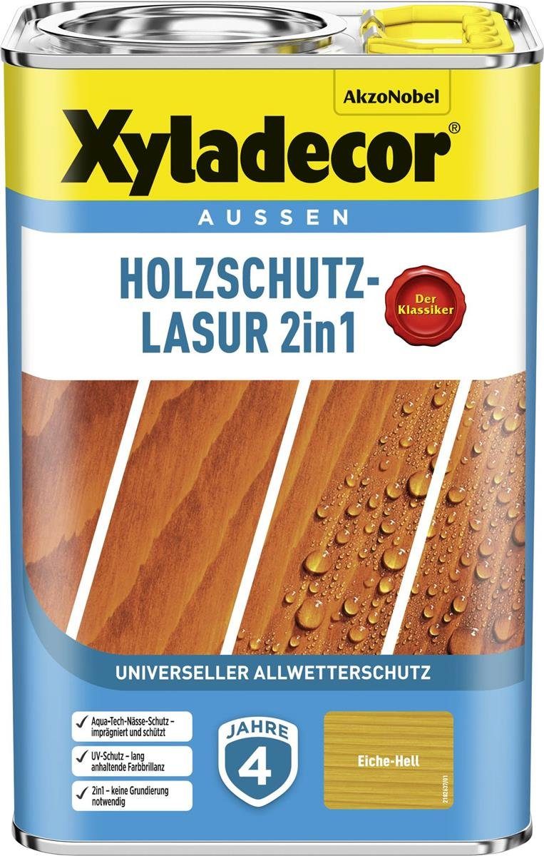Xyladecor  Holzschutzlasur Holzschutzlasur Eiche hell 4 l Außen Imprägnierung Holzschutzmittel