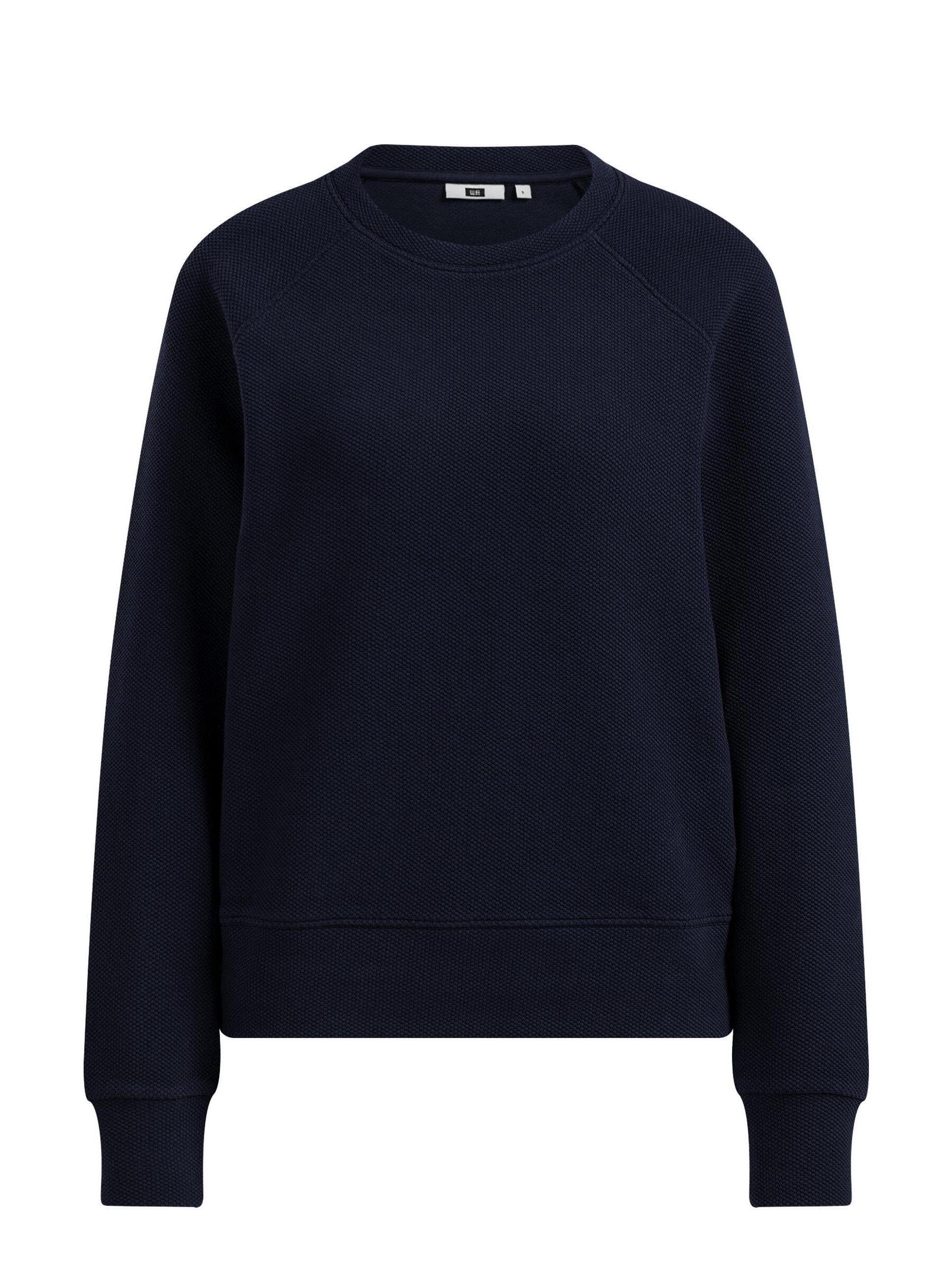 WE Fashion Sweatshirt (1-tlg) Dunkelblau