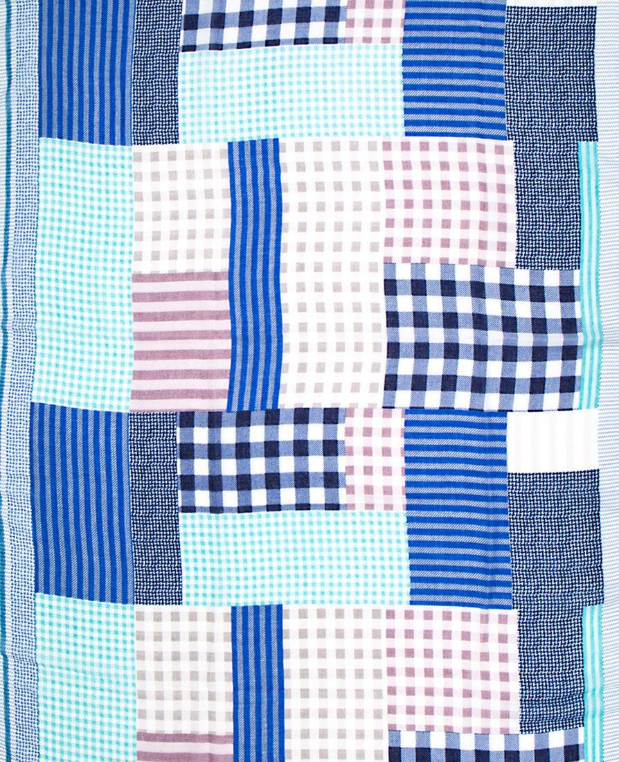 Faera Modeschal, Damen Schal gemischte Karos weicher und leichter karierter Damenschal Kariert