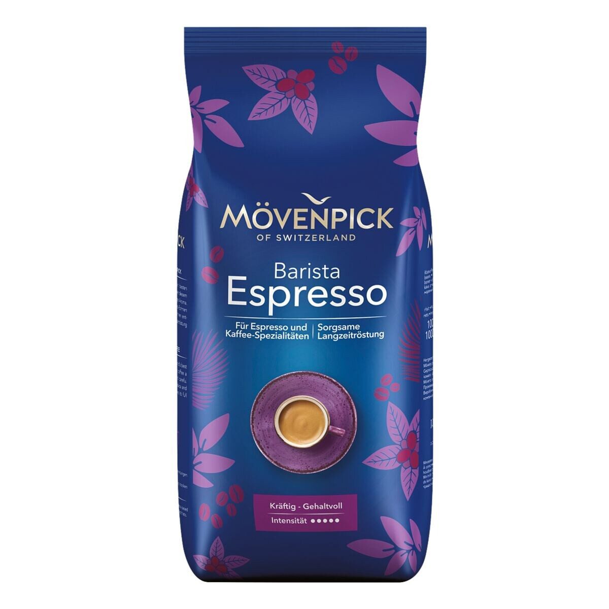 Mövenpick Kaffee Barista Espresso, 1 kg, ganze Bohnen