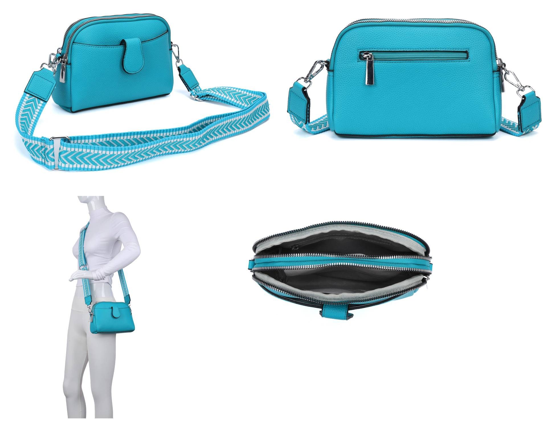 ITALYSHOP24 Schultertasche Damen Tasche Umhängetasche Handytasche Abendtasc günstig online kaufen