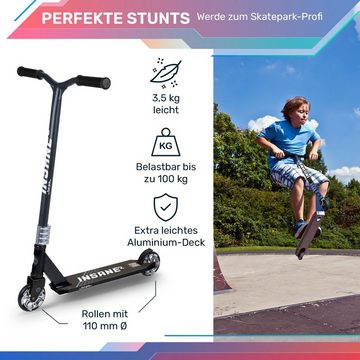 fun pro Cityroller Insane 2, Stunt Scooter Roller Kinder Erwachsene Kick Tretroller Kinderroller